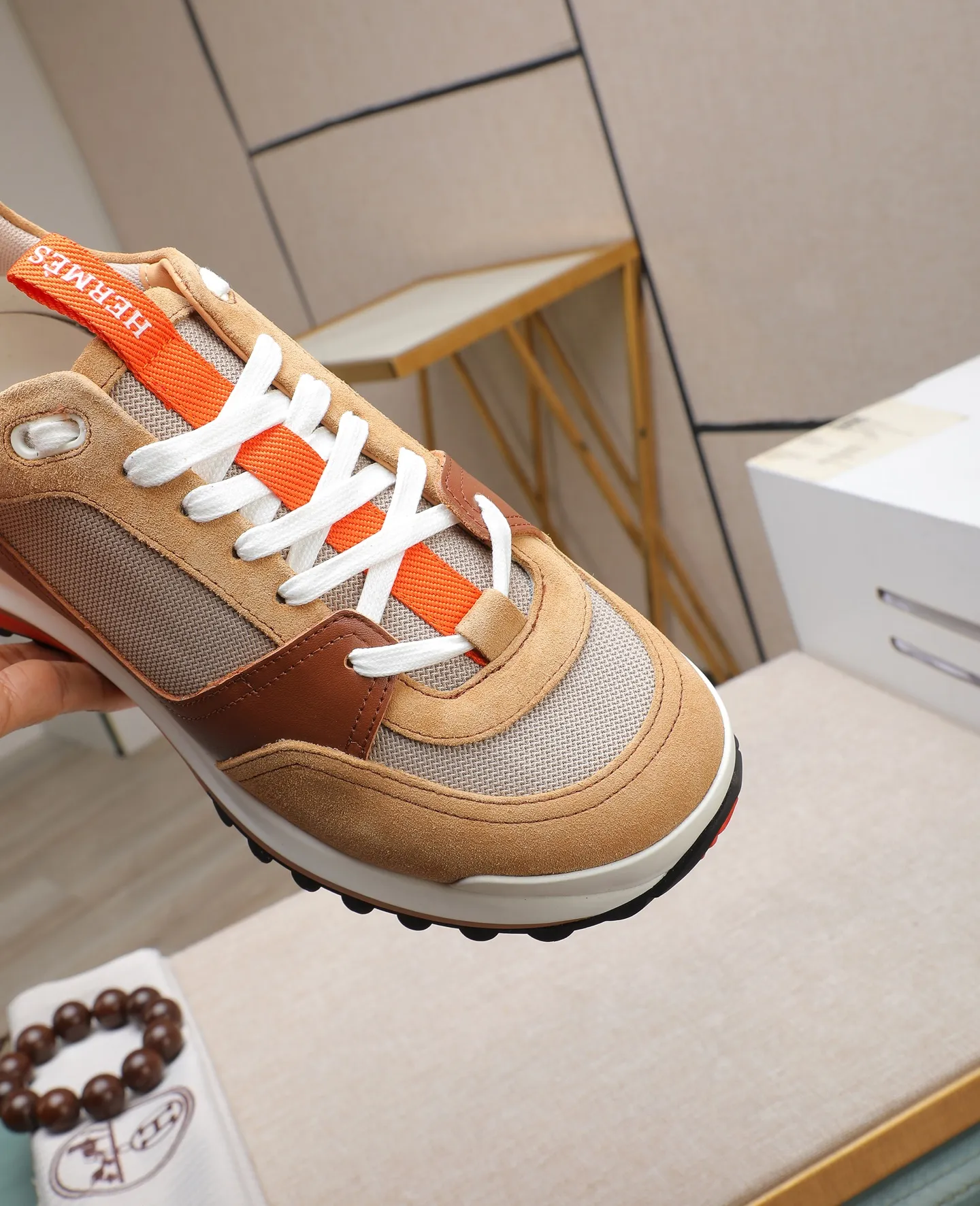 Men's shoes 💰760 Hermes🐴 25ss new autumn and winter products! Classic boot shape + British color matching design, imported calfskin, classic and durable! The original inverted mold last, the ultimate 1:1 shape, and the imported high-end cowhide presents a refined texture! Open the mold to customize the A-grade high-density private mold outsole with luxurious packaging! - Unique quality, 39-44 (38 45 46 customized)
